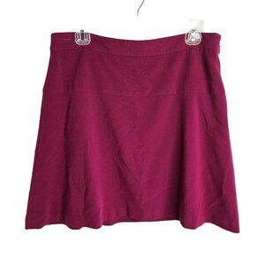 LOFT A-Line Skirt in Rich Magenta